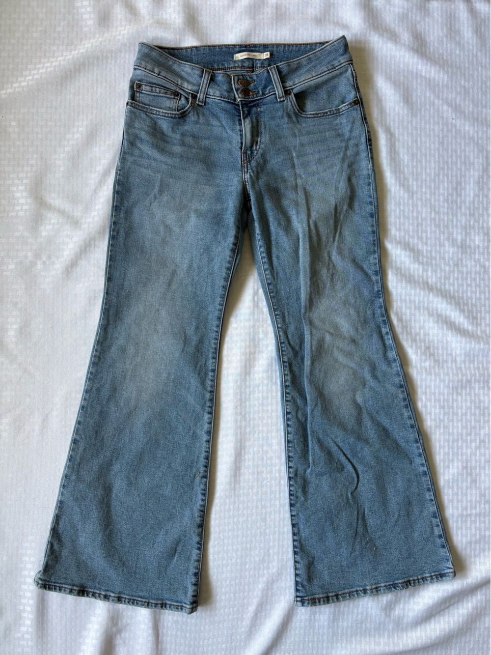 Light Blue Women's Skinny Flare Jeans
